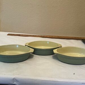 Denby SM England Stoneware Baker Baking Dish 9” Mid century Group Of 3 No Damage